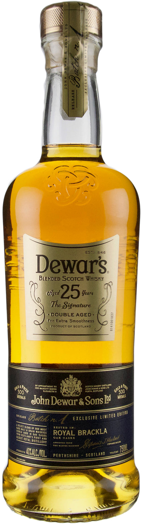 Dewar's 25 Year The Signature Double Aged Blended Scotch Whisky at CaskCartel.com