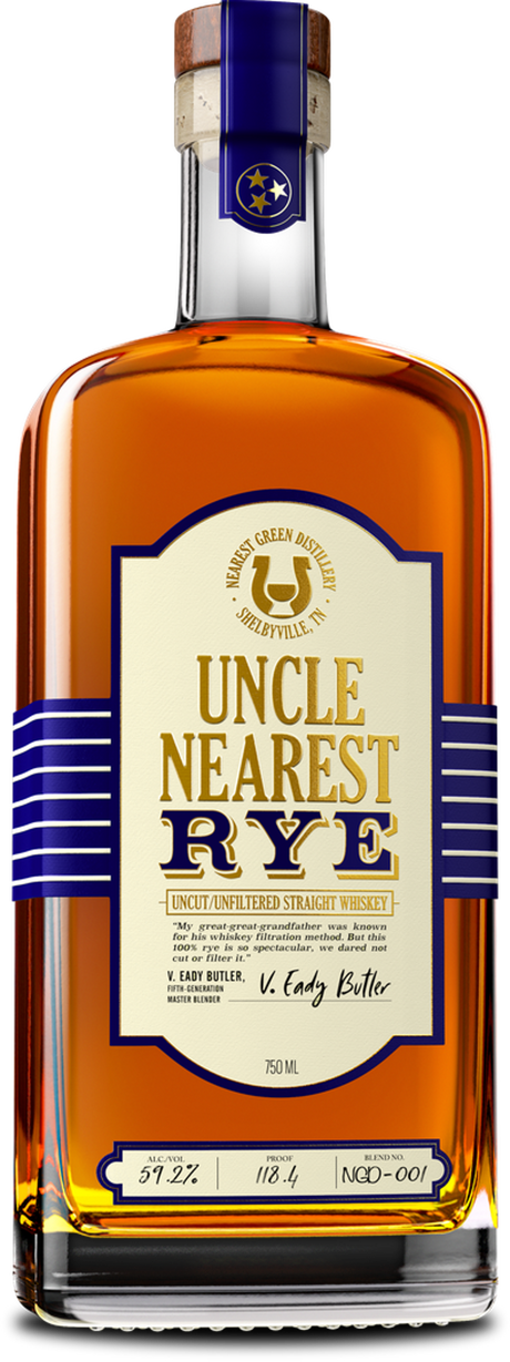 Uncle Nearest Uncut/Unfiltered Straight Rye Whiskey at CaskCartel.com