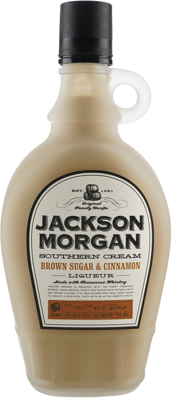 Jackson Morgan Southern Cream Brown Sugar & Cinnamon Liqueur