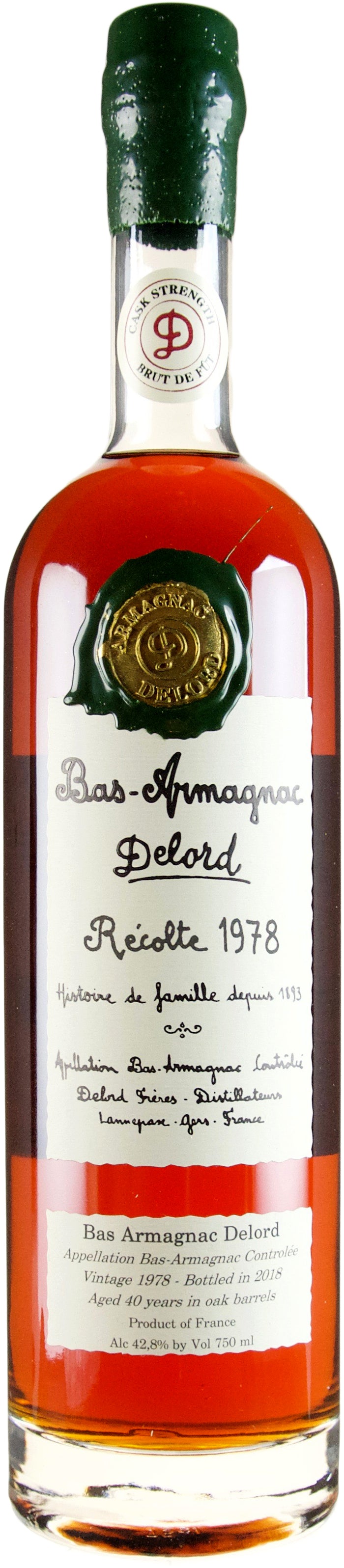 Delord 40 year old Vintage 1978 Armagnac