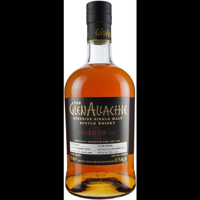 GlenAllachie 29 year Old Single Cask # 2510 Vintage Single Malt 1989 Scotch Whisky