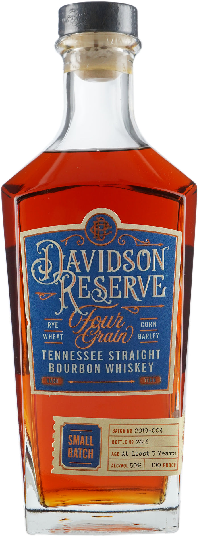 Davidson Reserve Tennessee Four Grain Straight Bourbon Whiskey