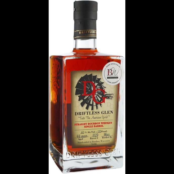 Driftless Glen Bourbon Women Handpicked Single Barrel Cask Strength Bourbon Whiskey
