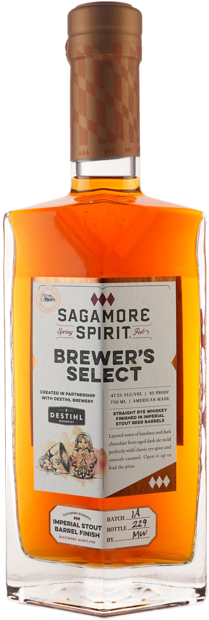 Sagamore Spirit Brewer's Select Imperial Stout Barrel Finish Rye Whiskey