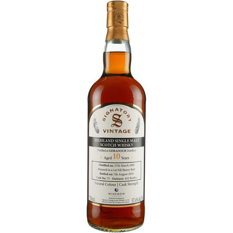 Signatory Edradour 10 year old Winebow Chicago Selection 2009 Single Malt Scotch Whisky at CaskCartel.com