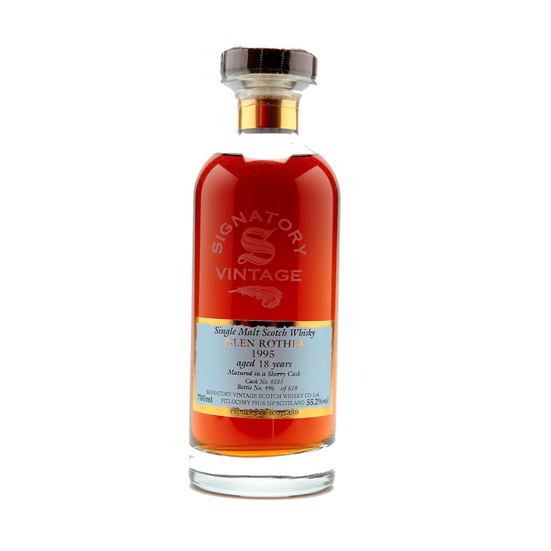 The Glenrothes 1995 Vintage (Signatory Bottling) Single Malt Scotch Whisky at CaskCartel.com