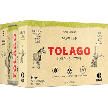 Tolago Agave Lime Hard Seltzer Cocktail | 6*355ML at CaskCartel.com