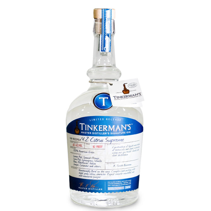 Tinkermans 4.2 Citrus Supreme American Gin