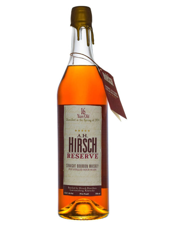 A.H. Hirsch 1974 16 Year Old Reserve / Gold Wax Straight Bourbon Whiskey