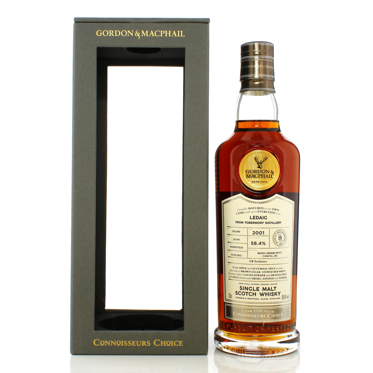 Ledaig Connoisseurs Choice Sherry Cask #285 2001 20 Year Old Whisky | 700ML at CaskCartel.com