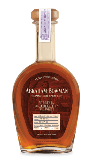 Abraham Bowman Limited Edition 12 Year Old Port Finish Bourbon Whiskey