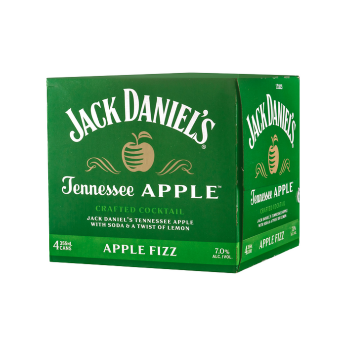 Jack Daniel's Crafted Cocktails | Apple Fizz | (4) Pack Cans