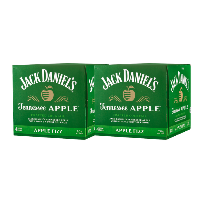 Jack Daniel's Crafted Cocktails | Apple Fizz | (2) Pack Bundle