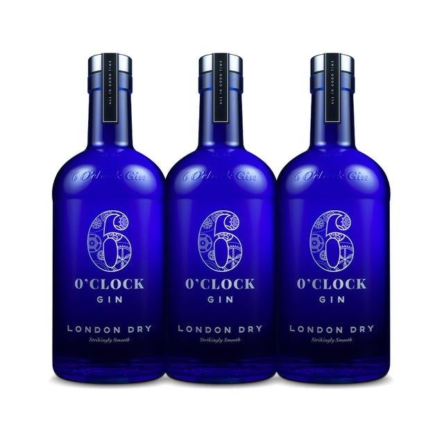 6 O'Clock London Dry Gin (3) Bottle Bundle at CaskCartel.com