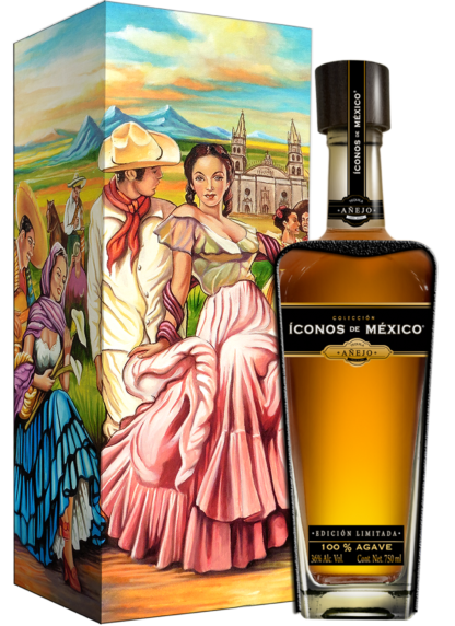 Iconos de Mexico Guadalajara Of My Loves Wooden Box Anejo Tequila at CaskCartel.com