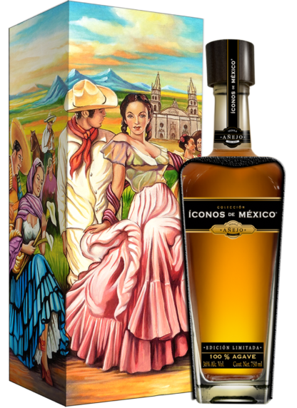 Iconos de Mexico Guadalajara Of My Loves Wooden Box Anejo Tequila