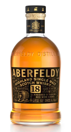 Aberfeldy 18 Year Old Single Malt Finished in Tuscan Red Wine Casks Limited Edition Whiskey at CaskCartel.com