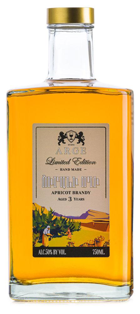 Arge Limited Edition Hande Made 3 Year Old Apricot Armenian Brandy