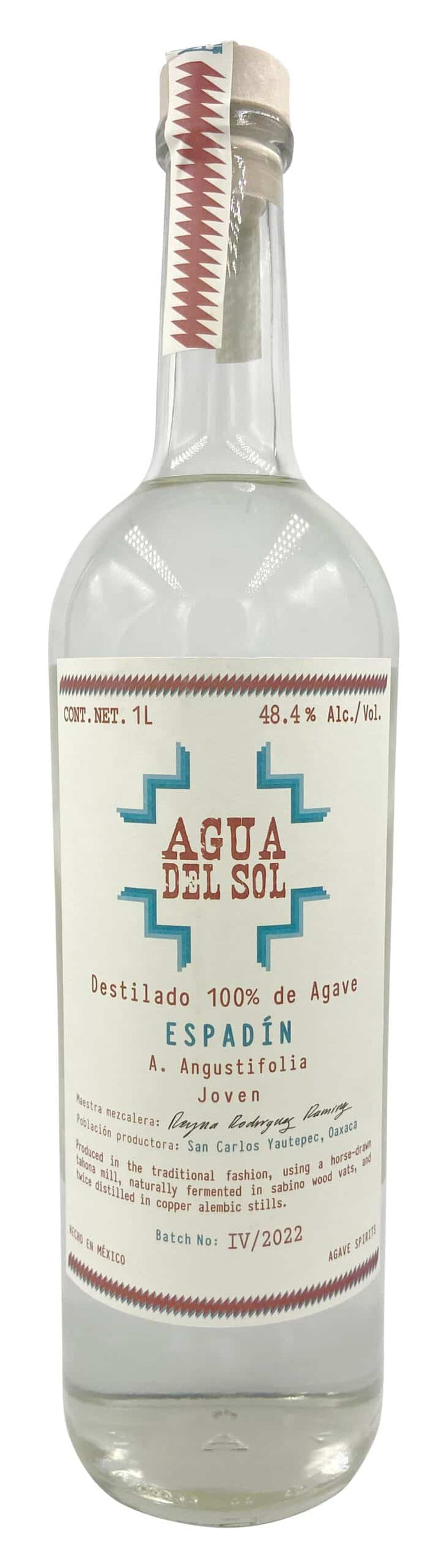 Agua Del Sol Espadin Destilado Con Maiz Y Cacao Agave Spirit
