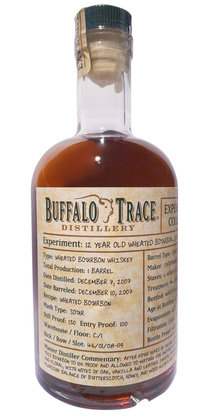 Buffalo Trace Experimental Collection | 12 Year Old Wheated Bourbon, Cut at Four Years
