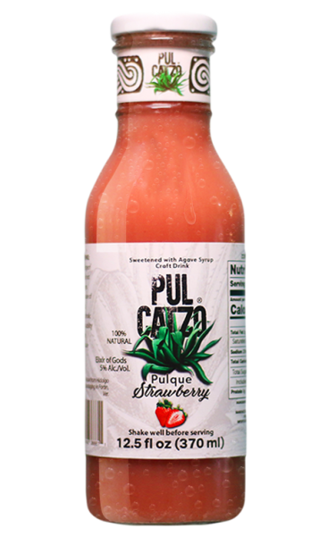Pul Catzo Pulque Strawberry Cocktail | 370ML at CaskCartel.com
