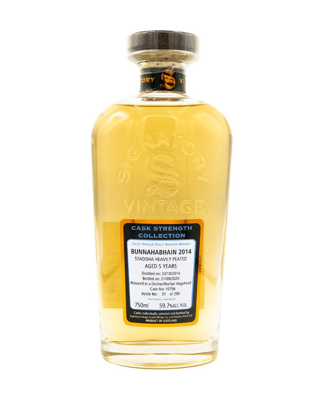 Signatory Single Cask Staoisha (Heavily Peated Bunnahabhain) 5 Year Old (Cask #10756) Single Malt Scotch Whisky at CaskCartel.com