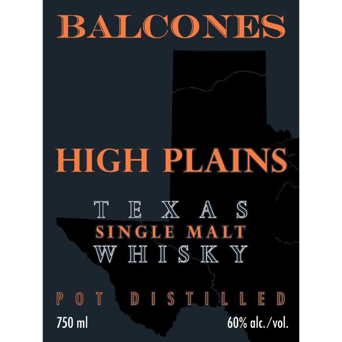 Balcones High Plains Texas Single Malt Whiskey