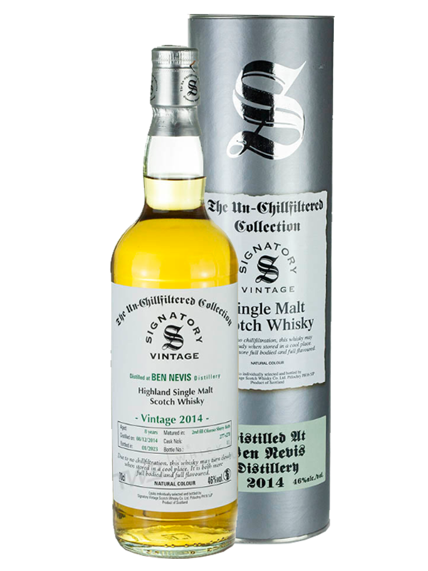 Ben Nevis 8 Year Old (D.2014, B.2023) Signatory Vintage (The Un-chillfiltered Collection) Scotch Whisky | 700ML
