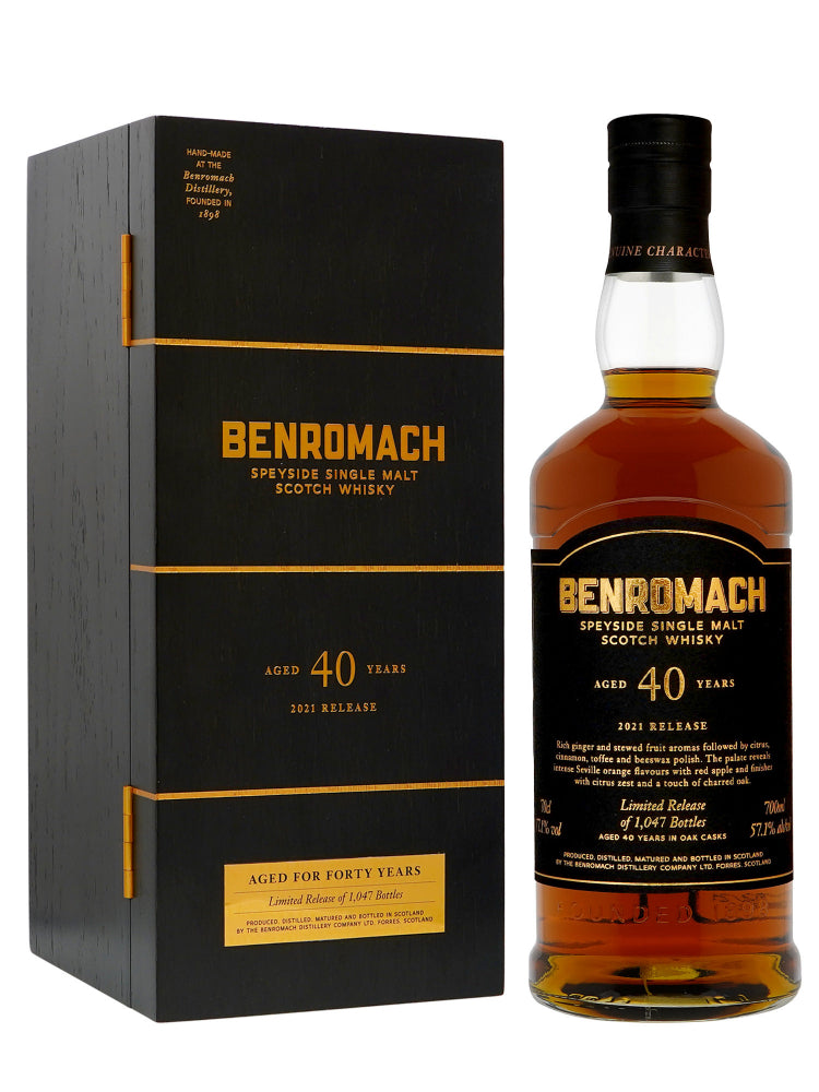 Benromach 40 Year Old 2021 Speyside Single Malt Scotch Whisky | 700ML at CaskCartel.com