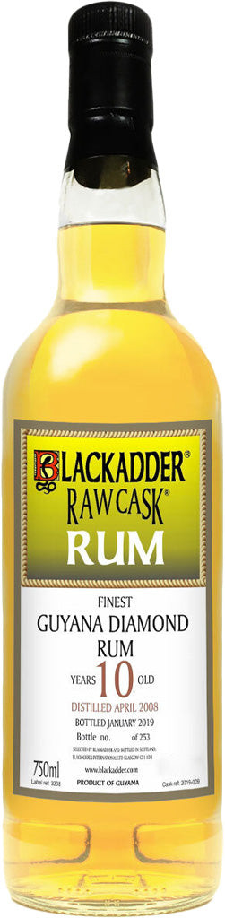 Blackadder Guyana Diamond Raw Cask 2008 10 Year Old Rum