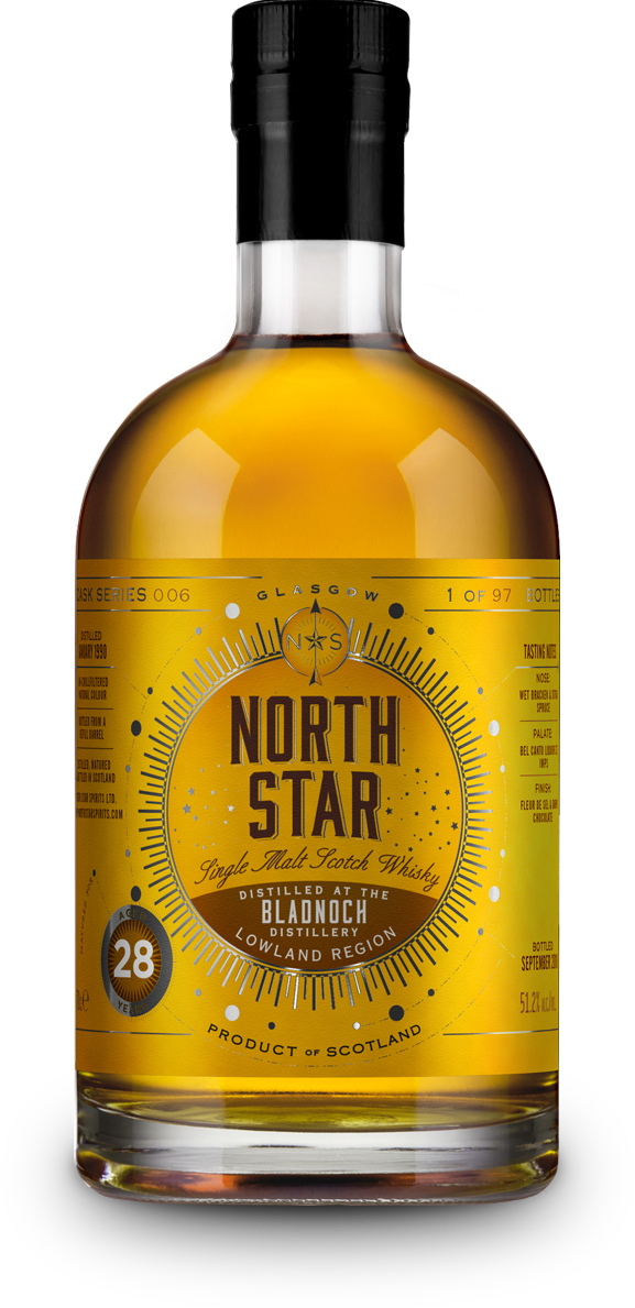 North Star Spirits Bladnoch 28 Year Old Single Malt Scotch Whisky