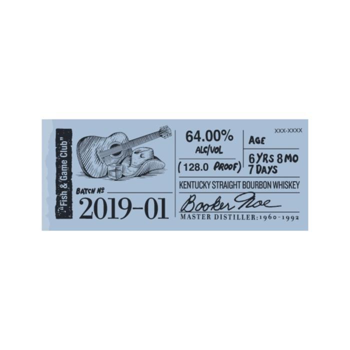 Booker's Bourbon 2019-01 “Fish & Game Club” Kentucky Straight Bourbon Whiskey - CaskCartel.com