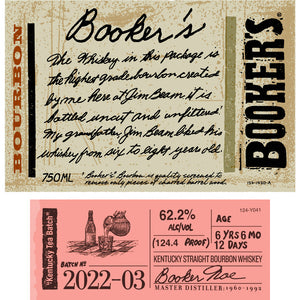 [BUY] Booker’s 'Kentucky Tea Batch' Batch No. 2022-03 Straight Bourbon Whiskey at CaskCartel.com