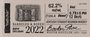 [BUY] Booker's 'Fred's Pick' Barreled & Boxed Batch 2022 Exclusive at CaskCartel.com