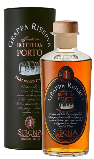 Sibona Reserve "Botti da Porto" Grappa Port Wood Finish Liqueur | 1L