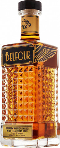 Belfour Spirits Finished with Texas Pecan Wood Bourbon Whiskey