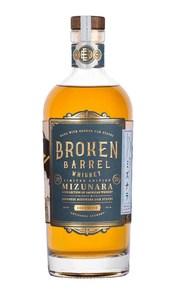 Broken Barrel Whiskey Single Oak Series Mizunara Aged American Whiskey