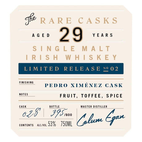 Bushmills Rare Cask 29 Year Old Limited Release No 02 Whiskey  at CaskCartel.com 2