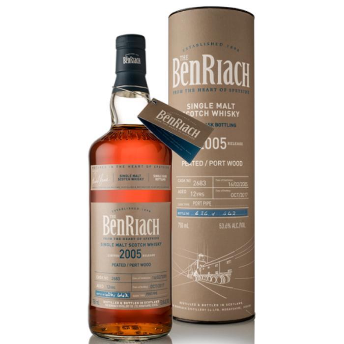 BenRiach 12 Year Old Peated Port Wood Finish Single Cask #2683 Single Malt Scotch Whisky