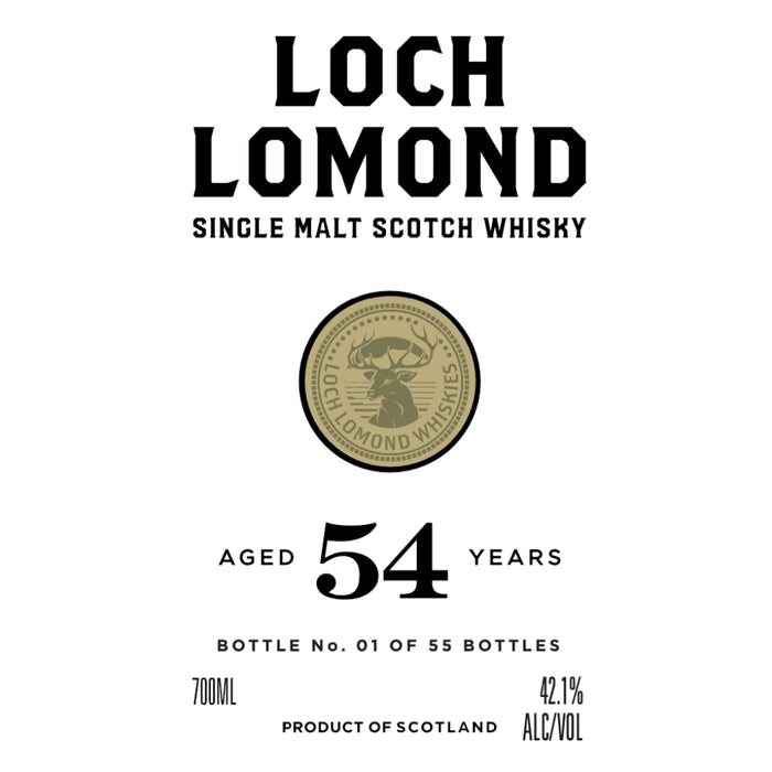 Loch Lomond 54 Year Old Single Malt Scotch Whisky