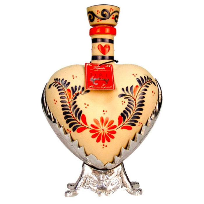 Grand Love Ceramic Red Heart Extra Anejo Tequila