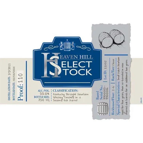 Heaven Hill Select Stock Double Oaked Bourbon Whiskey