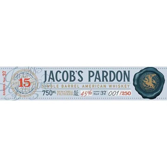 Jacob’s Pardon 15 Year Old Single Barrel No. 37 American Whiskey