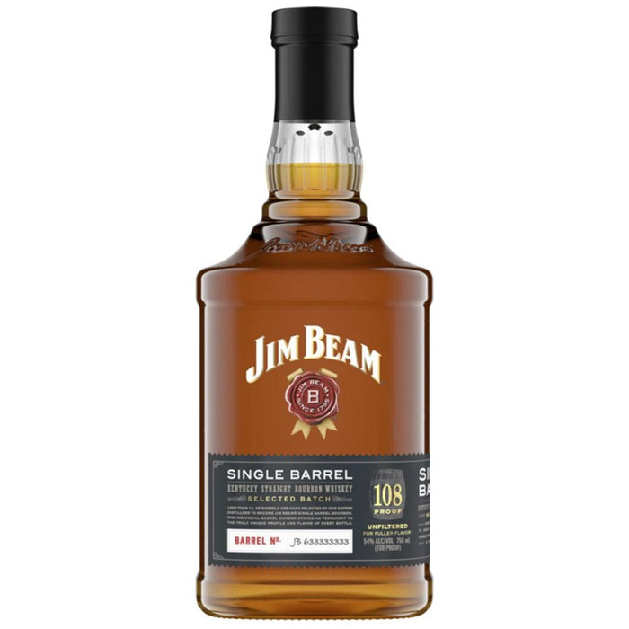 Jim Beam Single Barrel 108 Proof Straight Bourbon Whiskey