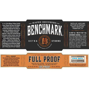 Benchmark Extra Strong Full Proof Straight Bourbon Whiskey - CaskCartel.com