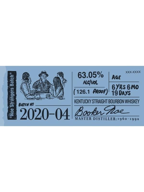 Booker’s "Noe Strangers Batch" Batch No. 2020-04 Straight Bourbon Whiskey - CaskCartel.com