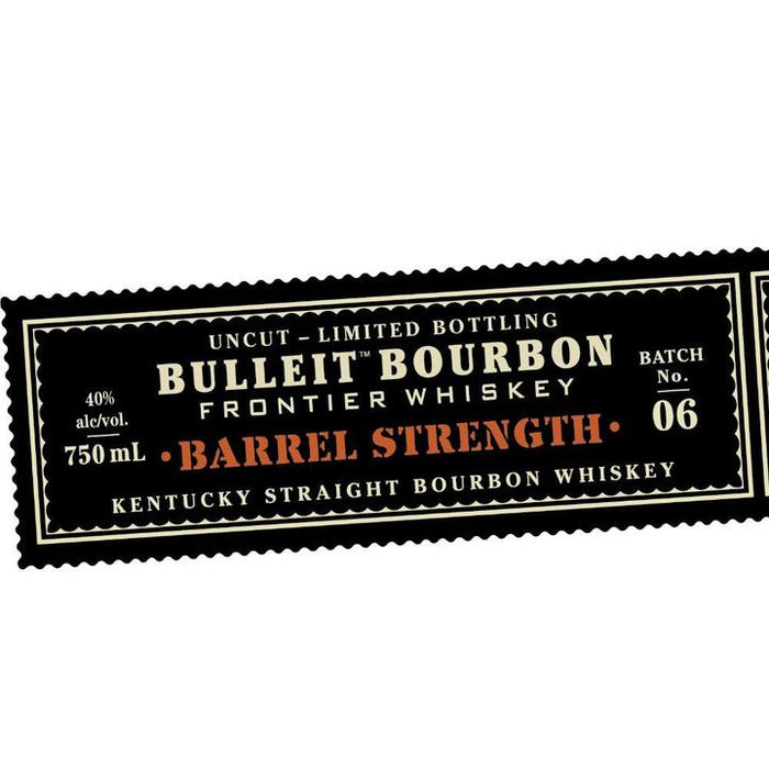 Bulleit Bourbon Barrel Strength Batch #6 Kentucky Straight Bourbon Whiskey