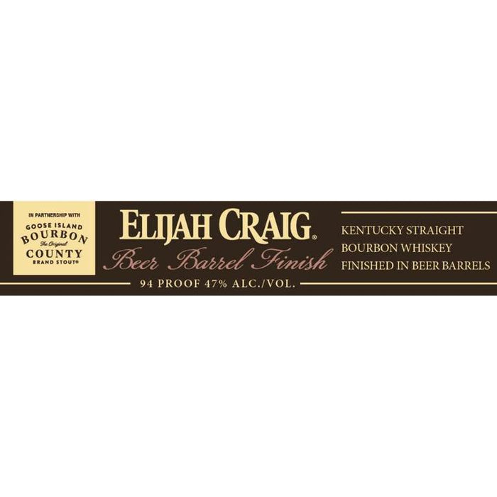 Elijah Craig Beer Barrel Finished Kentucky Straight Bourbon Whiskey