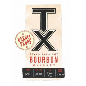 TX Barrel Proof Texas Straight Bourbon Whiskey - CaskCartel.com