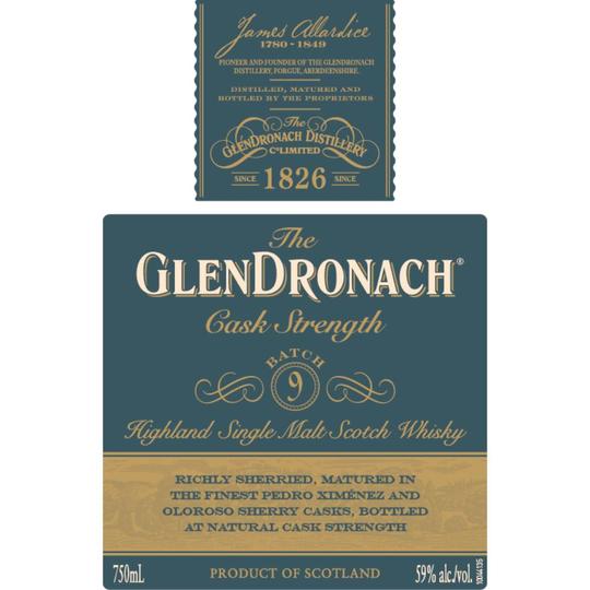 The Glendronach Cask Strength Batch 9 Highland Single Malt Scotch Whisky